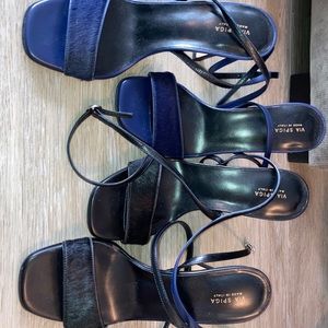 Set of Via Spiga Sandals ( Navy & Black )